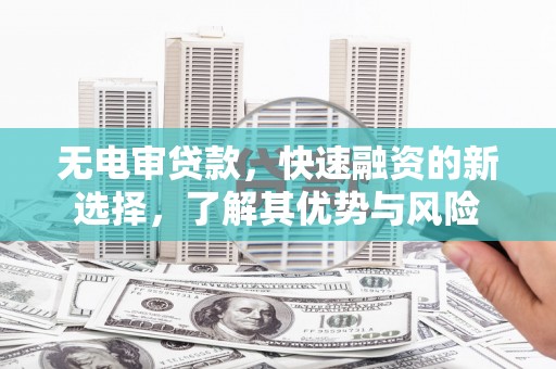 博湖无电审贷款，快速融资的新选择，了解其优势与风险