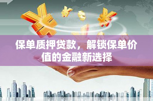 博湖保单质押贷款，解锁保单价值的金融新选择