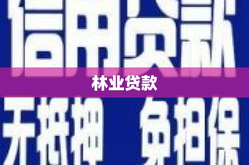 博湖林业贷款