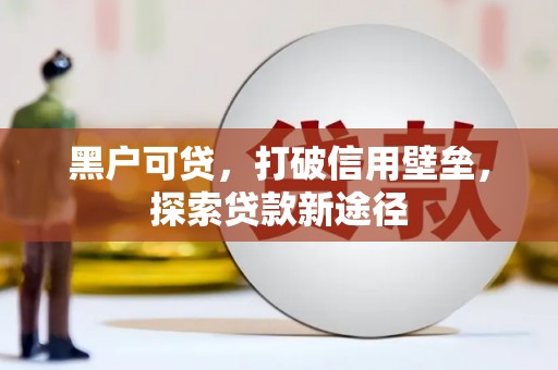 博湖黑户可贷，打破信用壁垒，探索贷款新途径