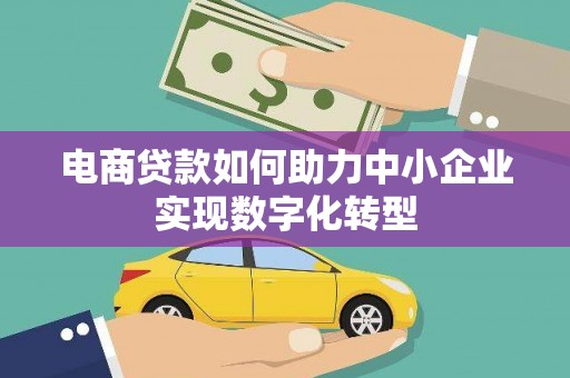 博湖电商贷款如何助力中小企业实现数字化转型