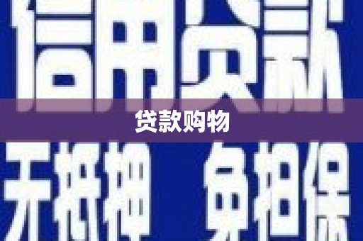博湖贷款购物