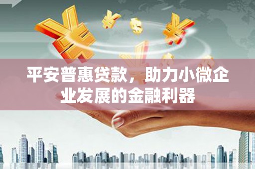 博湖平安普惠贷款，助力小微企业发展的金融利器
