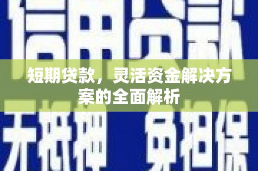 博湖短期贷款，灵活资金解决方案的全面解析