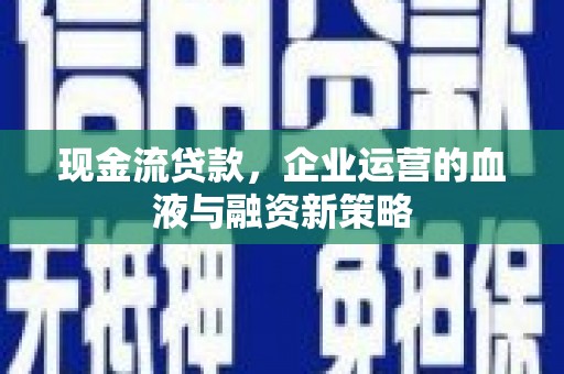 博湖现金流贷款，企业运营的血液与融资新策略