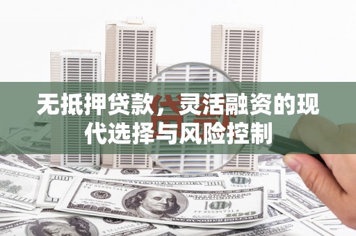 博湖无抵押贷款，灵活融资的现代选择与风险控制