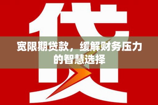 博湖宽限期贷款，缓解财务压力的智慧选择