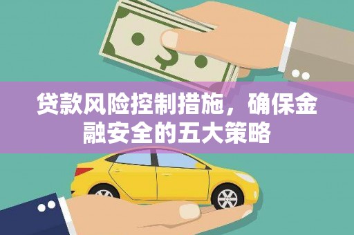 博湖贷款风险控制措施，确保金融安全的五大策略
