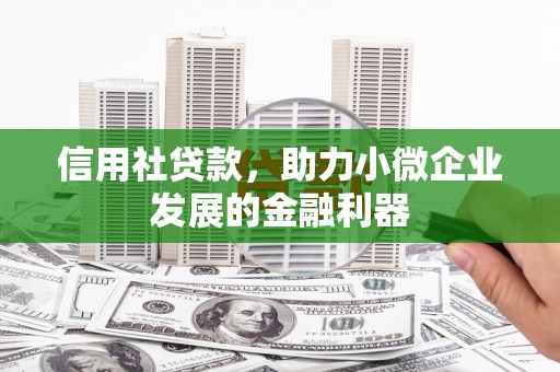 博湖信用社贷款，助力小微企业发展的金融利器