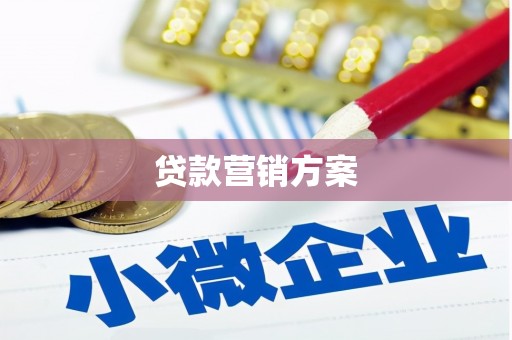 博湖贷款营销方案